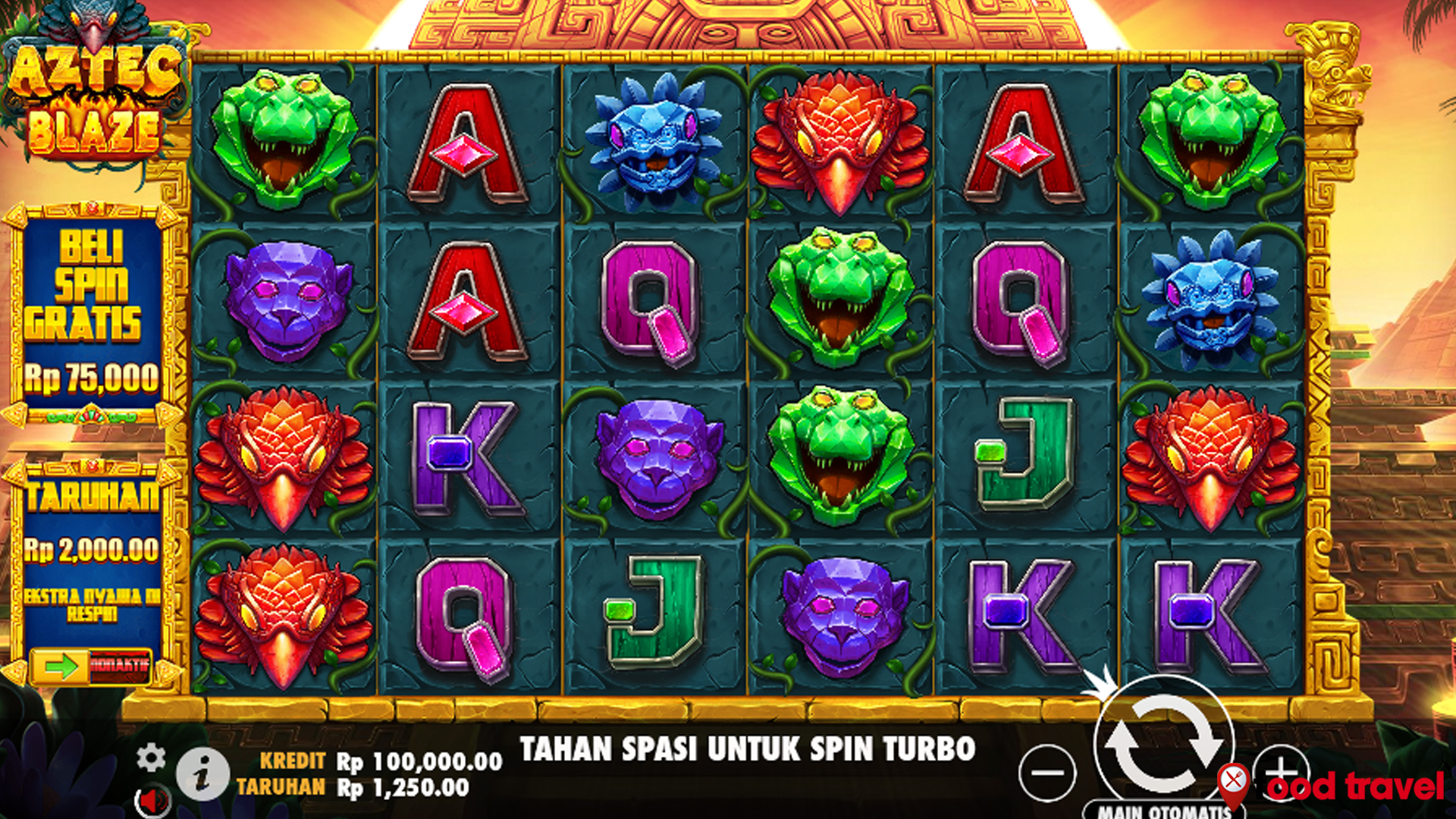 Aztec Blaze Antarkan Cuan Fantastis dengan Login Ruby8000